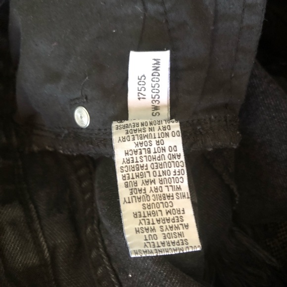 Glassons black frayed trim denim jean shorts 8 - Picture 8 of 8